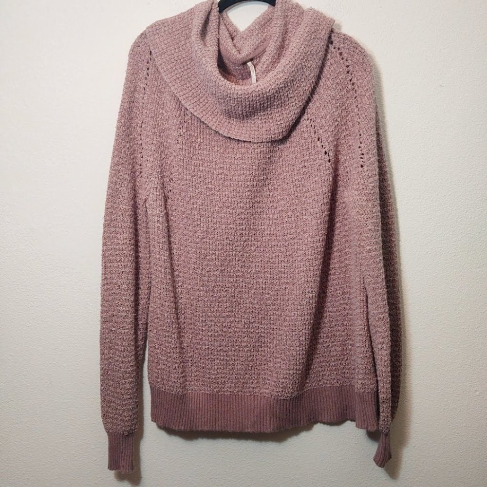 Free People Mauve By Your Side Sweater XS
